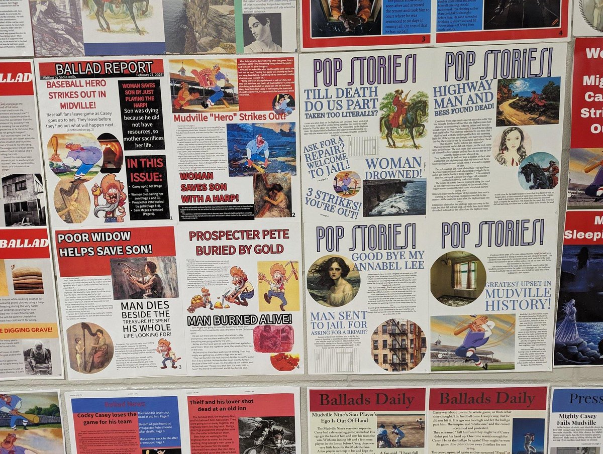 8th_gr_GRC's tweet photo. Every year, my grcles astound me with their creativity and critical thinking skills. This tabloid poetry project is an excellent example of their fantastic products! I love their work! #algifted #poetry
@alabamagifted
@Alabasterk12
@jillianjthomas https://t.co/esLYMnuVcY