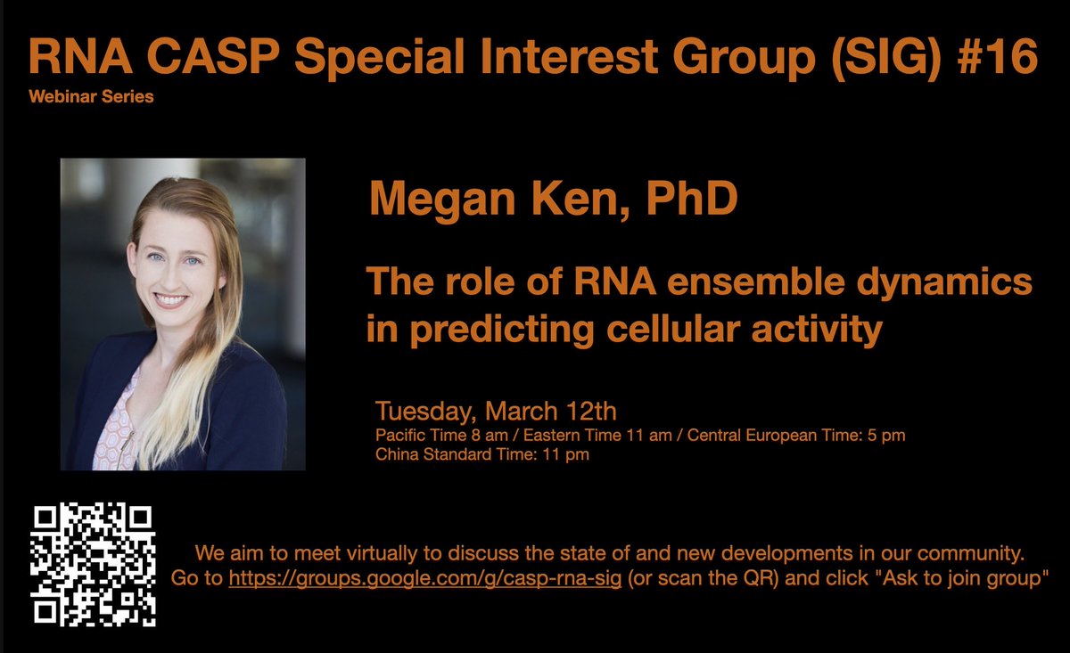 MarcinMagnus 🦋 @mmagnus42.bsky.social (@marcinmagnus) on Twitter photo Join our #16 webinar of a series on RNA structure, CASP-RNA-Sig: “The role of RNA ensemble dynamics in predicting cellular activity" by <a href="/Magnetic_Megan/">Megan Ken MD PhD</a> March 12, PT8am/ET11am/CET5pm Read more and join the Google group! hackmd.io/@mmagnus/BJTl5… <a href="/RachaelKretsch/">Rachael Kretsch</a> #rna #casprnasig Join our #16 webinar of a series on RNA structure, CASP-RNA-Sig: “The role of RNA ensemble dynamics in predicting cellular activity" by <a href="/Magnetic_Megan/">Megan Ken MD PhD</a> March 12, PT8am/ET11am/CET5pm Read more and join the Google group! hackmd.io/@mmagnus/BJTl5… <a href="/RachaelKretsch/">Rachael Kretsch</a> #rna #casprnasig