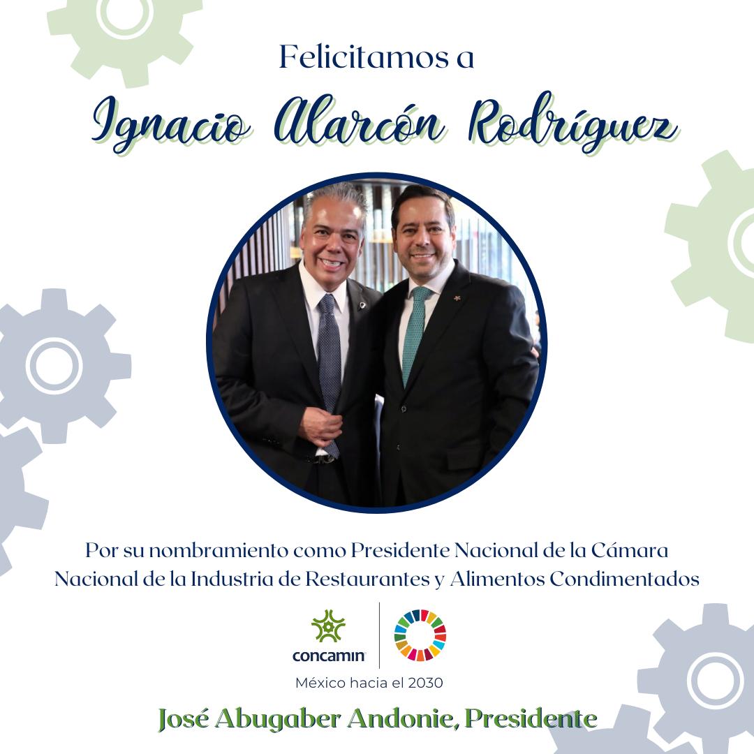 abugaberjose's tweet photo. Muchas felicidades a Ignacio Alarcón @TaicoAlarconR, presidente electo de la @canirac. Le deseo mucho éxito en esta nueva encomienda, estoy seguro de que su experiencia será de gran aporte para el sector. ¡Enhorabuena!👏 https://t.co/3QGBnoQ4O2