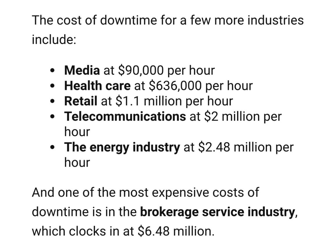 Time is money, and downtime is time lost. Here are some crazy stats, remind me again why you don’t load balance to #Flux? #DePin #Web3