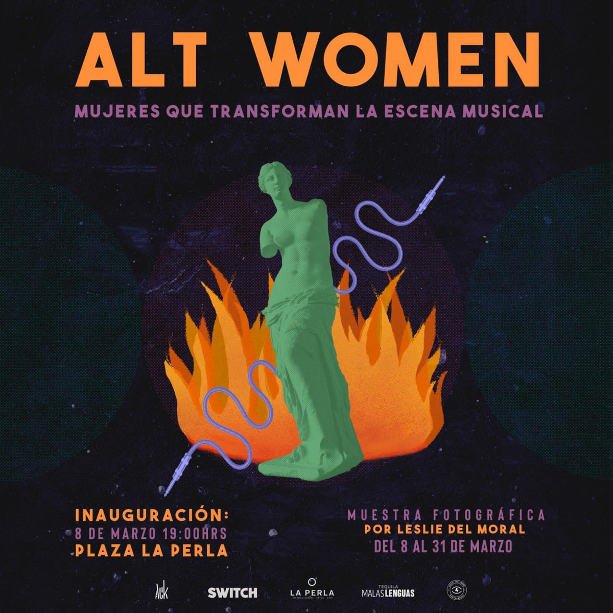 stillsonoro's tweet photo. Nuestra colega y amiga @lesliedelmoral presenta “Alt Women”, muestra fotográfica inspirada en mujeres que transforman la escena musical. 

-Inauguración: Viernes 8 de marzo en La Perla Gdl (Av. Mariano Otero #3000) 
⏰ Horario: 7PM

¡Acceso gratuito! https://t.co/FIgA4OVUmo