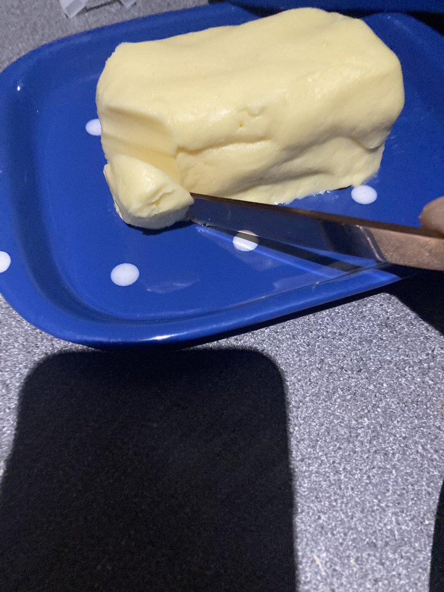 NerdBitchNProud's tweet photo. Look at my greasy fat knob! #HomemadeButter https://t.co/ggmfY4Rudh