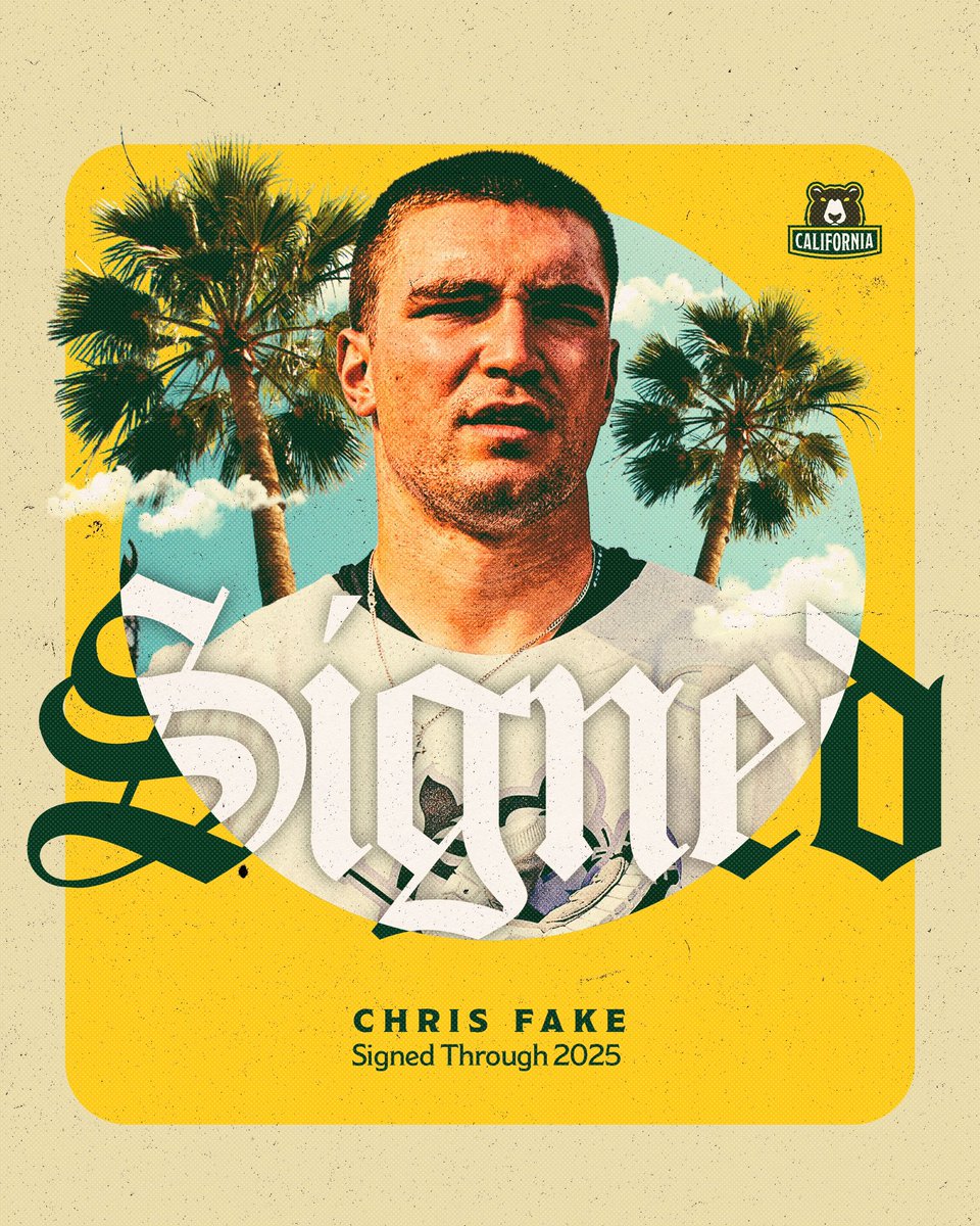 PLLRedwoods's tweet photo. Welcome to the Woods, Chris! 👋

We have signed Chris Fake through 2025! 🐻🌲 https://t.co/tkuT1Sxfjd