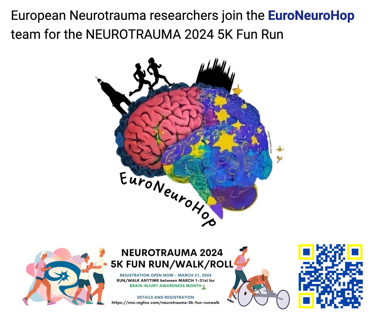 David Loane (@davidjloane) on Twitter photo <a href="/ElisaEzanier/">Elisa</a> lab in Milan 🇮🇹 and @LoaneLab in Dublin 🇮🇪 are joining forces for the <a href="/NNSFunRun/">NNS Fun Run</a> 2024 🏃♀️🇪🇺🏃♂️
Join the EuroNeuroHop team to support <a href="/Neurotrauma/">NeurotraumaSociety</a> research & advocacy efforts 👉bit.ly/3O75eYm <a href="/ElisaEzanier/">Elisa</a> lab in Milan 🇮🇹 and @LoaneLab in Dublin 🇮🇪 are joining forces for the <a href="/NNSFunRun/">NNS Fun Run</a> 2024 🏃♀️🇪🇺🏃♂️
Join the EuroNeuroHop team to support <a href="/Neurotrauma/">NeurotraumaSociety</a> research & advocacy efforts 👉bit.ly/3O75eYm