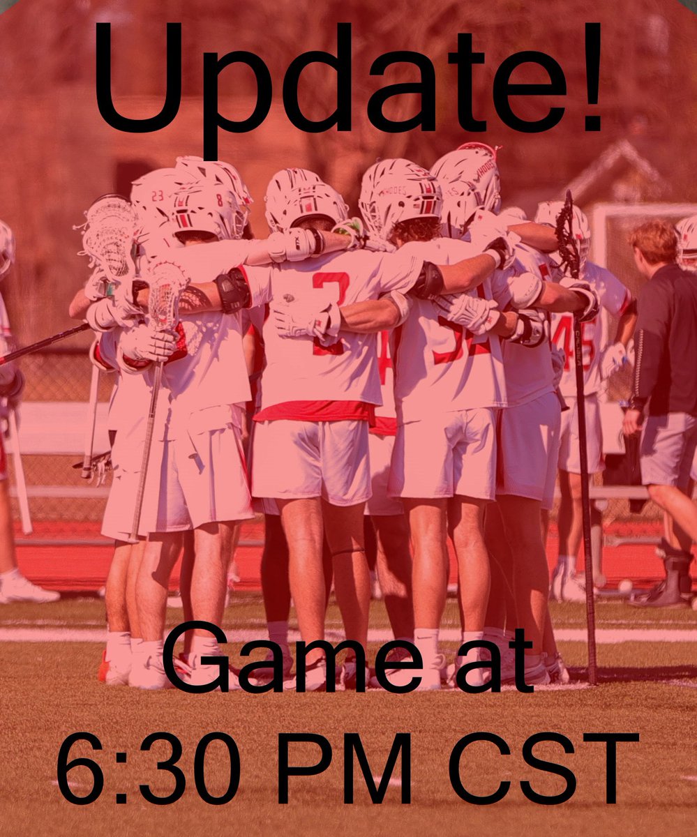 Our game will be delayed tonight and will now face off at 6:30 PM CST #OnTheHunt #RollLynx
