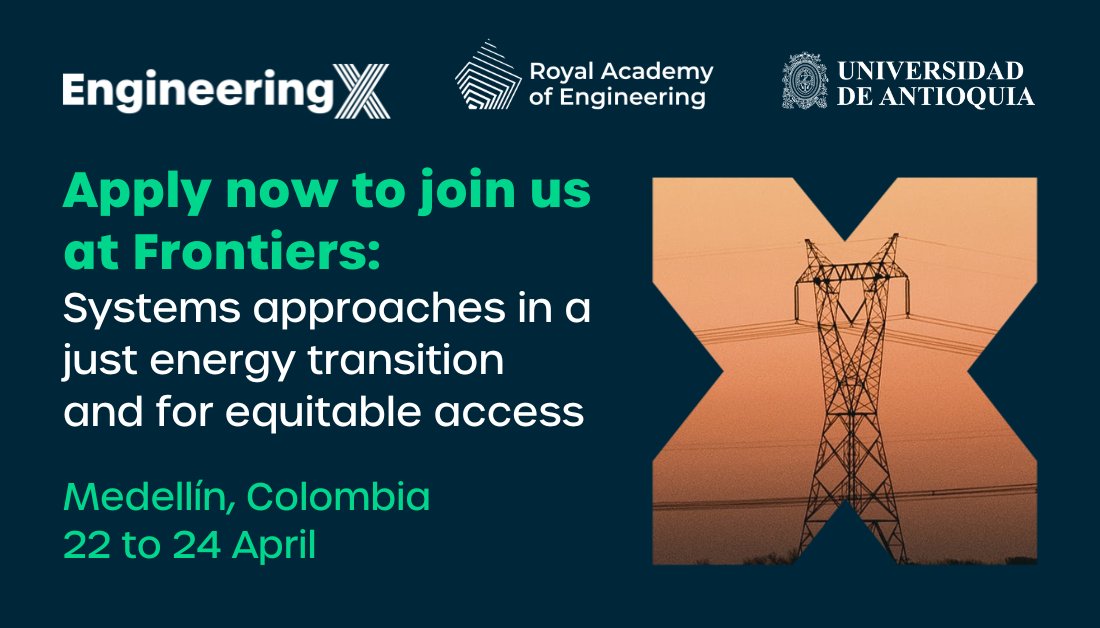 How can we transition to cleaner energy in a just and equitable way? What role do systems approaches have to play? Whatever sector you work in, if you're interested in discussing these questions, we want to hear from you: raeng.org.uk/programmes-and… #FrontiersDev #EngineeringX