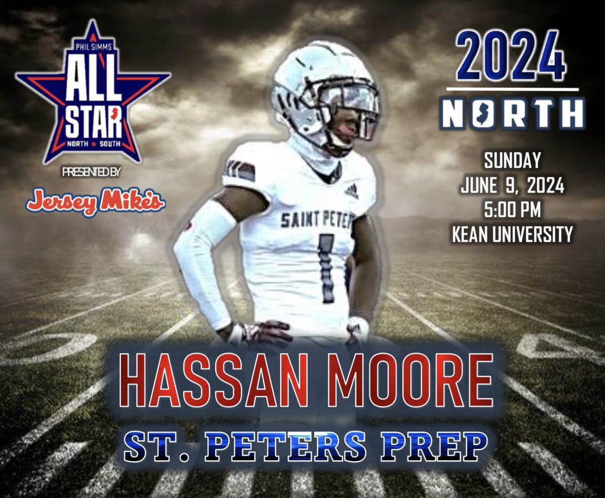 Honored to be REPRESENTING NORTH June 9th @PSimmsNoSoGame , @SimmsComplete , @PhilSimmsQB @CoachRichHansen #goNORTH #BEATsouth