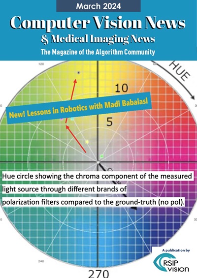 Here is Computer Vision News of March 2024. New: first lesson in robotics by awesome @madibabaiasl Madi Babaiasl. rsipvision.com/ComputerVision… Enjoy the reading and - if you like it - share with friends! It's a publication by @RSIPvision. Subscribe for free on page 34.