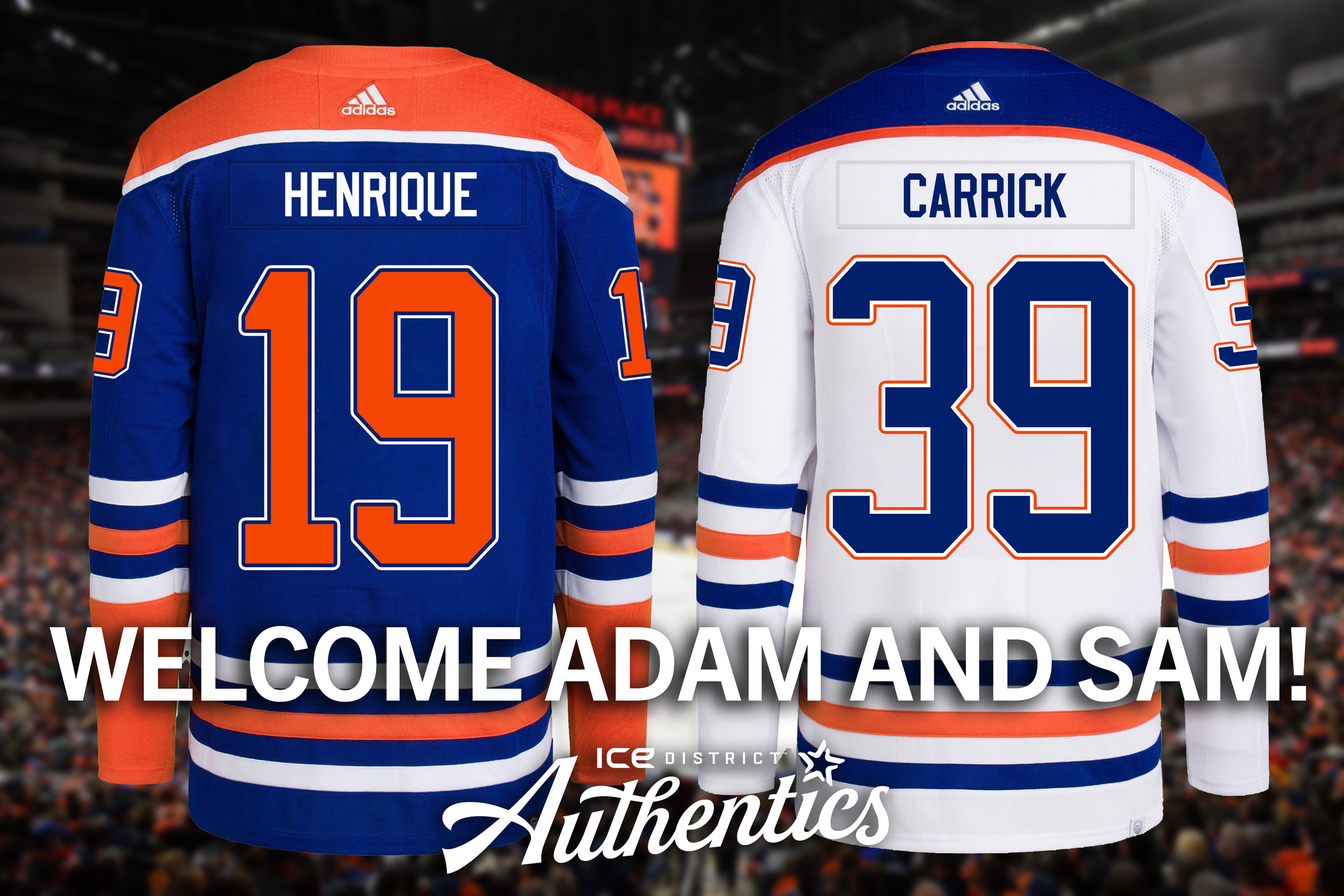 Edmonton Oilers on X NEW NUMBERS Henrique will wear 19 Carrick will wear 39 for the Oilers. X