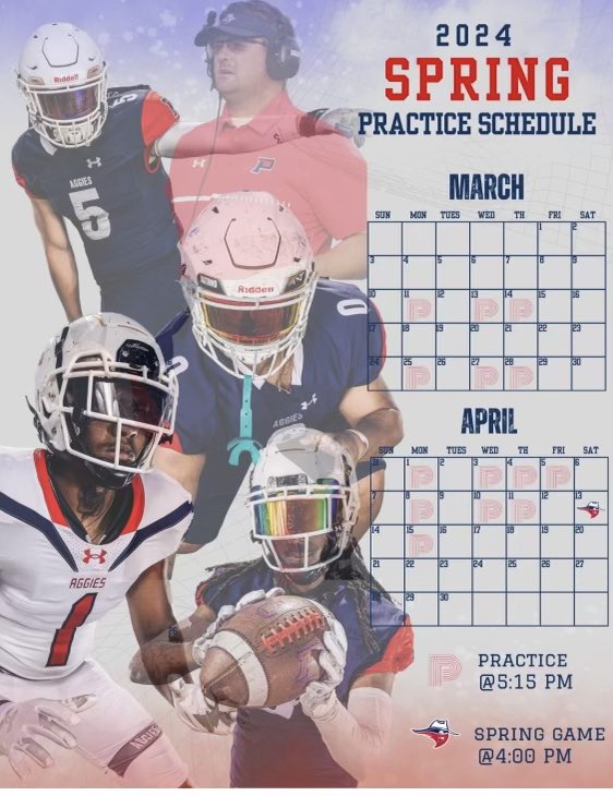 Spring Practice begins in No Man’s Land. Come and check out our practices. #HailTheAggieCrew