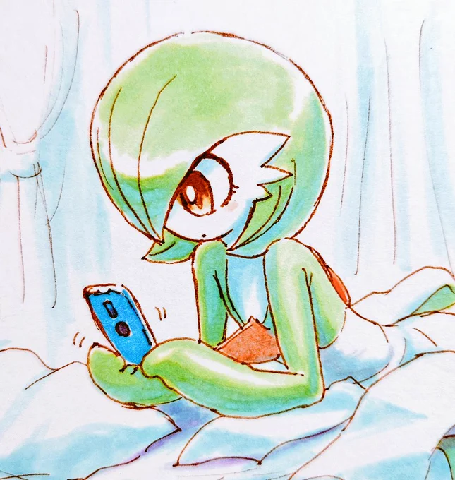 3月7日は「サーナイトの日」ってことでエゴサ&リポストしまくるサーナイトさん!#サーナイトの日 #ポケモンイラスト 