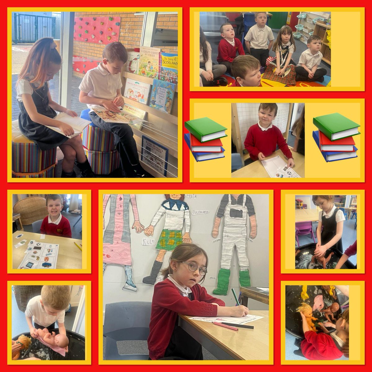 P2x enjoyed our activities in Story Land, we have loved ‘Katie Morag and the Tiresome Ted’ and ‘Katie Morag and the Two Gramdmothers’.  #learningthroughstories