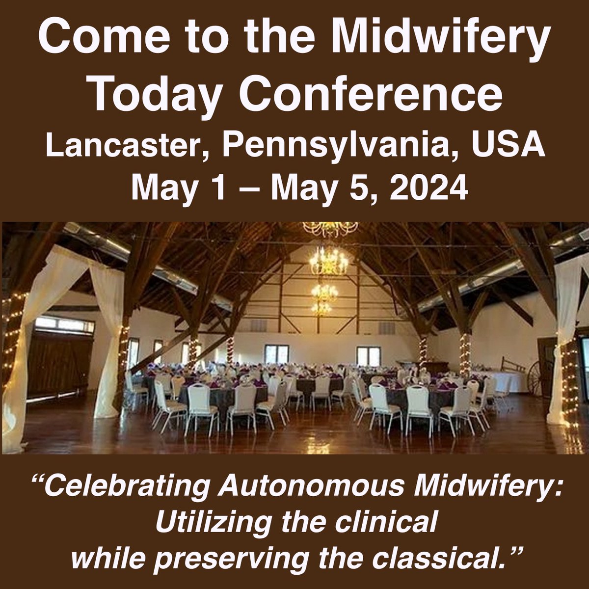 Everyone is welcome a the the Midwifery Today conference in Lancaster, Pennsylvania, May 1–5 midwiferytoday.com/conference/lan…