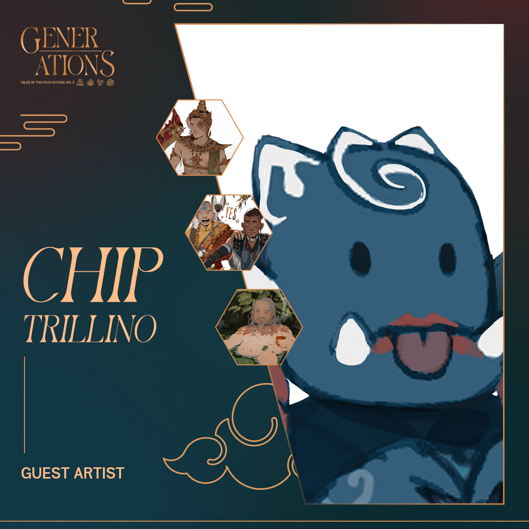 🪷 GUEST ARTIST 🪷 Welcome to our next guest, @chiptrillino! Hello, I am Chip. Love to draw atla characters in situation. Find them here as well: tumblr.com/chiptrillino