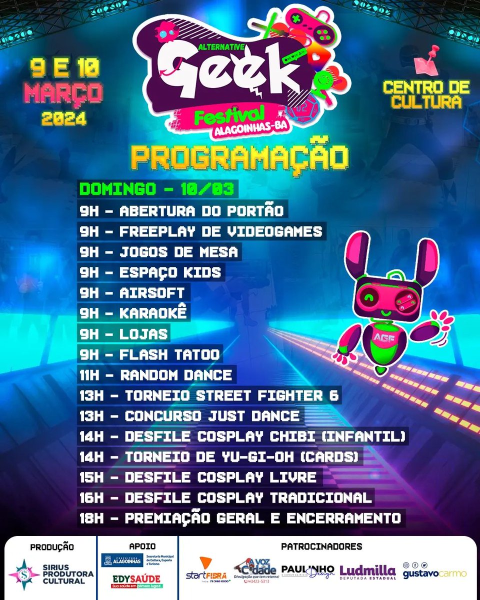 agfbaoficial's tweet image. 😍❤️ SE LIGA NA PROGRAMAÇÃO! 

#AGFBA #AlternativeGeekFestival #Alagoinhas #Geek #EventoGeek