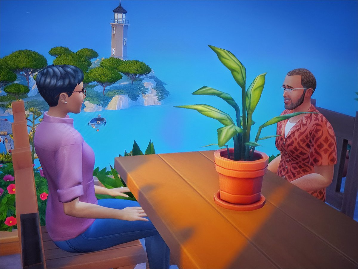 Benquisha20's tweet photo. Gabe and Mya needed a break from work, so they took a relaxing vacation to Tartosa. Here are some shots from their amazing trip โฑ๏ธ
@thesims #thesims #simstories #thesims4 #sims4legacy #sims4stories #sims4growingtogether #FamilyLegacy https://t.co/6JwbLLACJQ