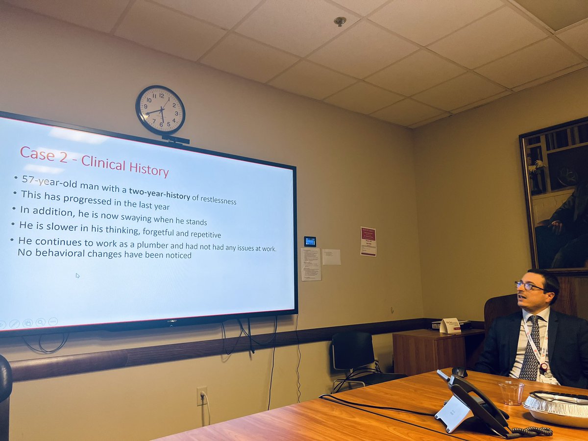 Today’s edition of MDVR: Dr. @LucaMarsili1 teaches us through case discussion of two presentations of adult-onset chorea.