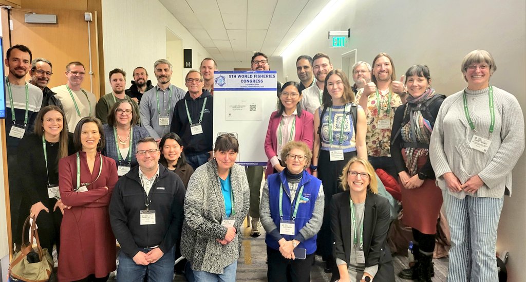 Awesome session on #otoliths &amp; beyond at #WFC2024. Thank you to all the organisers &amp; presenters! Highlights included new insights into crystal polymorphs, epigenetic clocks, FT-NIR, and the benefits of using different tissues &amp; markers (yes, hoarding is encouraged!) for diff Qs.