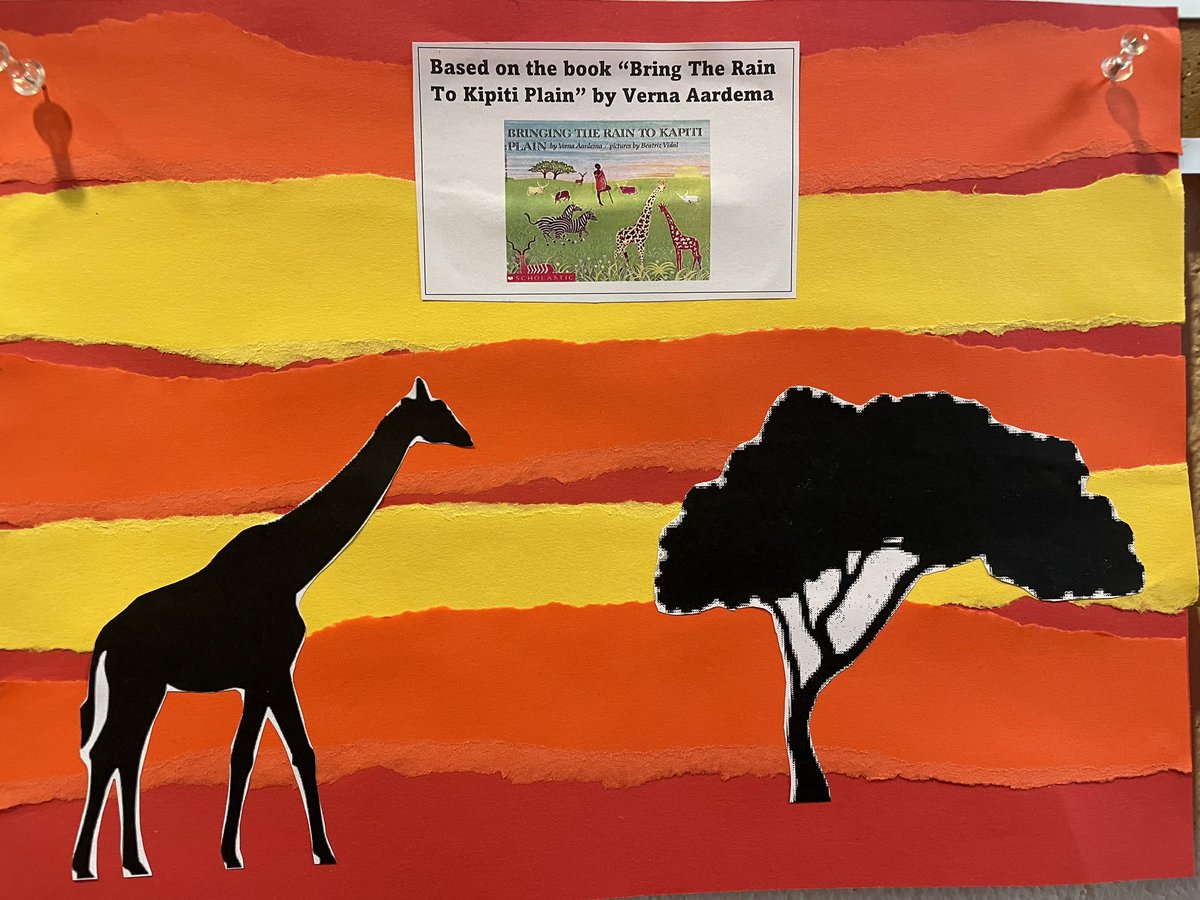 KWBMulholland's tweet photo. Our beautiful artwork from Bringing the rain to kapiti plain! 🦓 🦒 ☀️ @BarrettAPS @APS_EarlyChild @APSVirginia #KWBPride https://t.co/hGvjoIYJNk