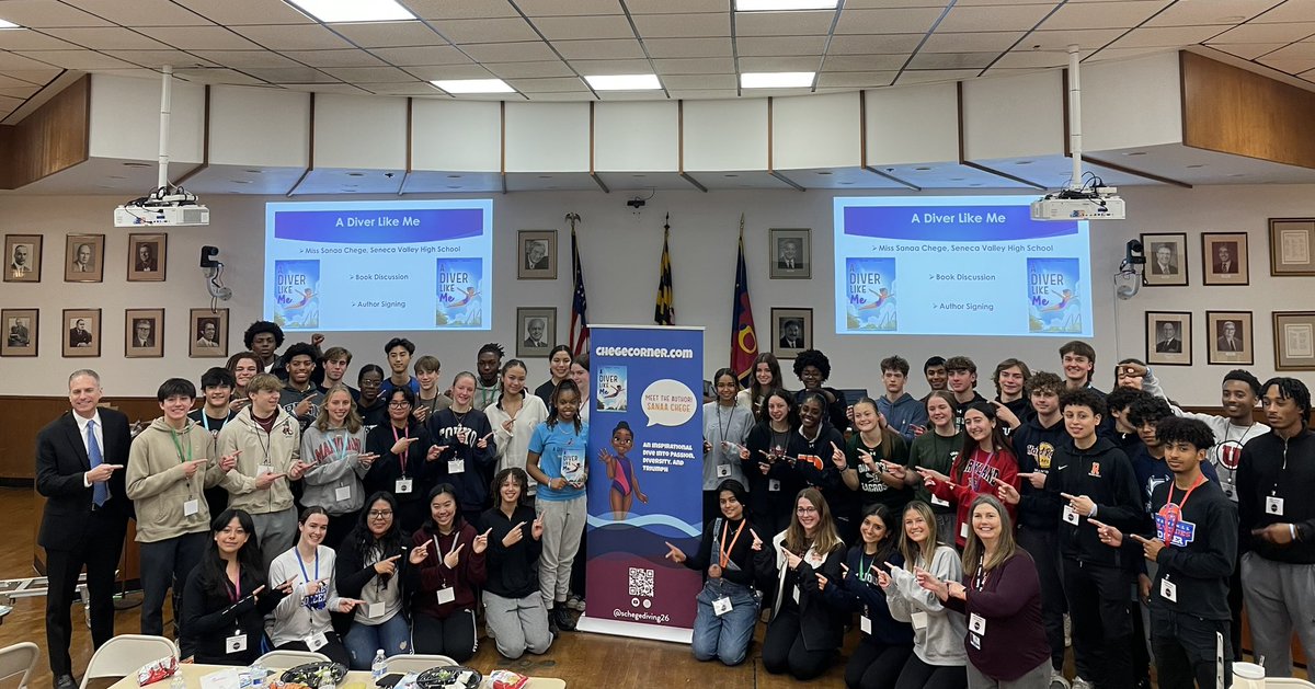 Jeff Sullivan (@mcpsad) on Twitter photo We hosted Sanaa Chege, author of โA Diver Like Meโ and diver for <a href="/SVHSathletics/">SENECA VALLEY ATHLETICS</a>, for a book signing at todayโs Student-Athlete Leadership Council meeting! It was inspiring to hear from her! We are so proud! <a href="/MCPSAthletics/">MCPS Athletics</a> <a href="/RHernandezMCPS/">Ricardo E. Hernandez</a> <a href="/MPSSAA_Org/">MPSSAA</a> <a href="/NFHS_Org/">NFHS</a> #WeRAISE We hosted Sanaa Chege, author of โA Diver Like Meโ and diver for <a href="/SVHSathletics/">SENECA VALLEY ATHLETICS</a>, for a book signing at todayโs Student-Athlete Leadership Council meeting! It was inspiring to hear from her! We are so proud! <a href="/MCPSAthletics/">MCPS Athletics</a> <a href="/RHernandezMCPS/">Ricardo E. Hernandez</a> <a href="/MPSSAA_Org/">MPSSAA</a> <a href="/NFHS_Org/">NFHS</a> #WeRAISE