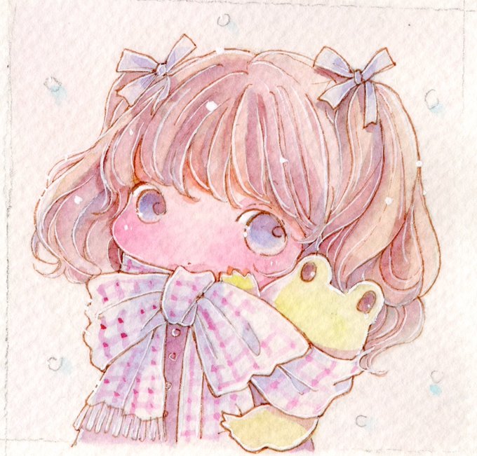「brown hair snowing」 illustration images(Latest)