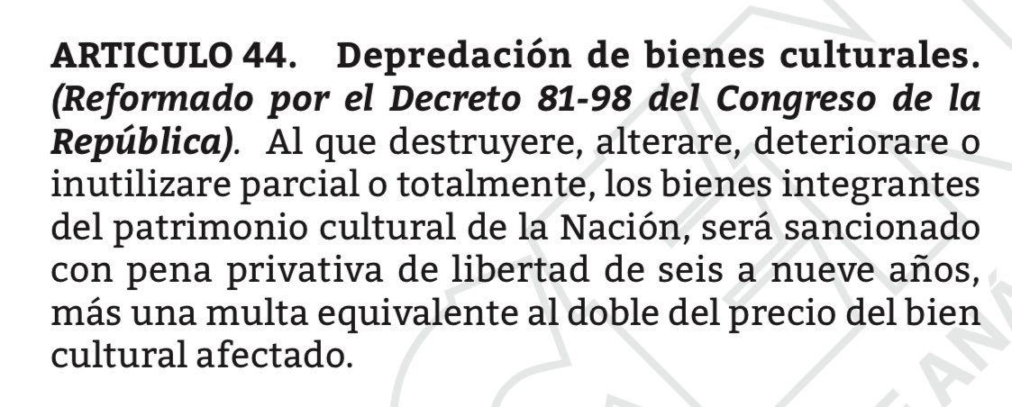 Rafa_Mal0072's tweet photo. Para los que andaban preguntando qué delito pudo haber cometido Allan Rodríguez al alterar parte del edificio del @CongresoGuate … https://t.co/7Xum6CuorT