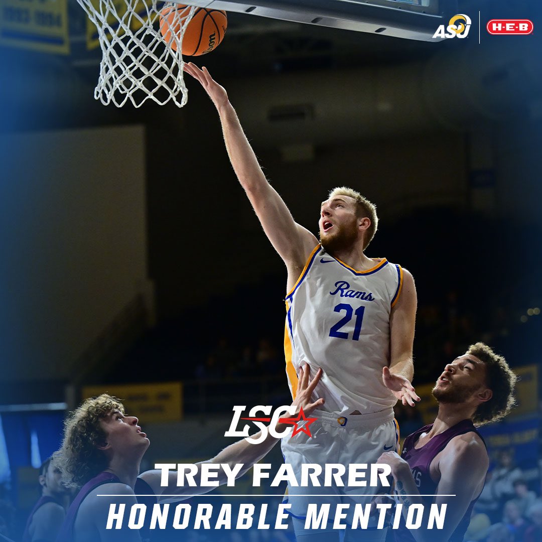 Willie Guy was named to the All-LSC Third Team, and Trey Farrer was named as an Honorable Mention! #RamEm