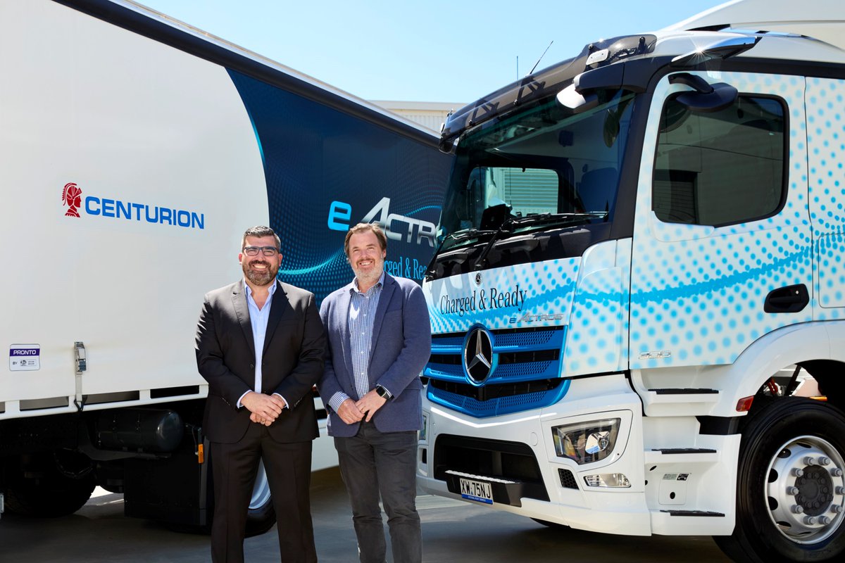 Logistics company Centurion has unveiled an Australian-first project involving a battery electric truck fleet powered entirely by off-grid renewable energy bit.ly/48IaHxA

#decarbonisation #netzero #batteryelectric #electrictrucks #trucks #Trucking #truckingindustry