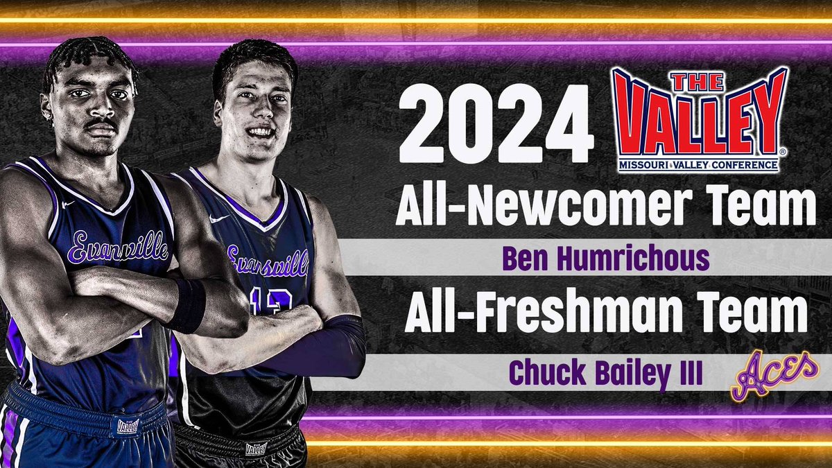 Congratulations to our MVC honorees! ➡️ Ben Humrichous - All-Newcomer Team ➡️ Chuck Bailey III - All-Freshman Team 📰 bit.ly/435jbh0 🏀 #ForTheAces