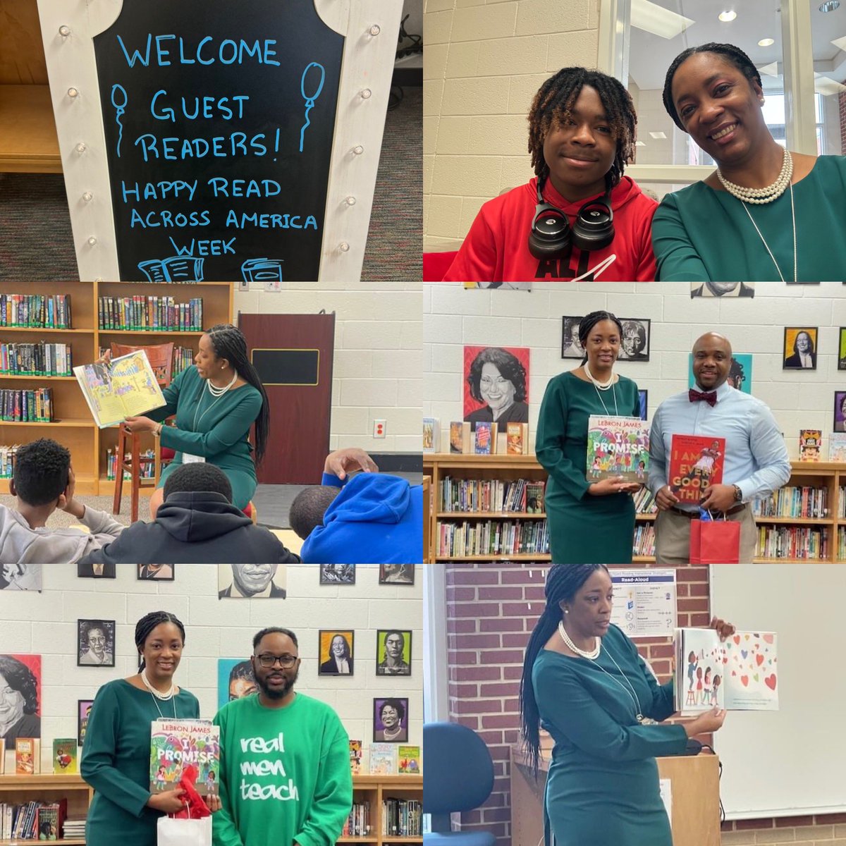 Read Across Henry 2024 was a success! I spent my day at @WoodlandES_HCS & @WMSHCS and I stopped by @WHS_HCS to see my nephew. My freshman gave me the biggest hug this morning! I also had the opportunity to hang with @Crobept33 at WES! Thanks @tbwyatt10 & @ELA_HCS! #henryreads