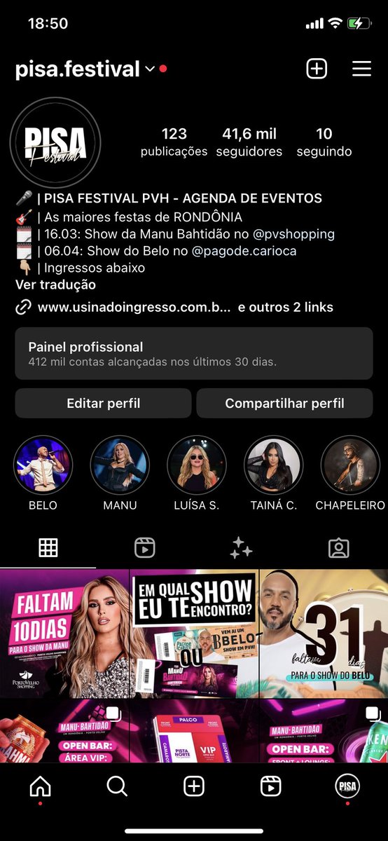 Ai que orgulho disso aqui, 2 shows nacionais no grid 🥹😍