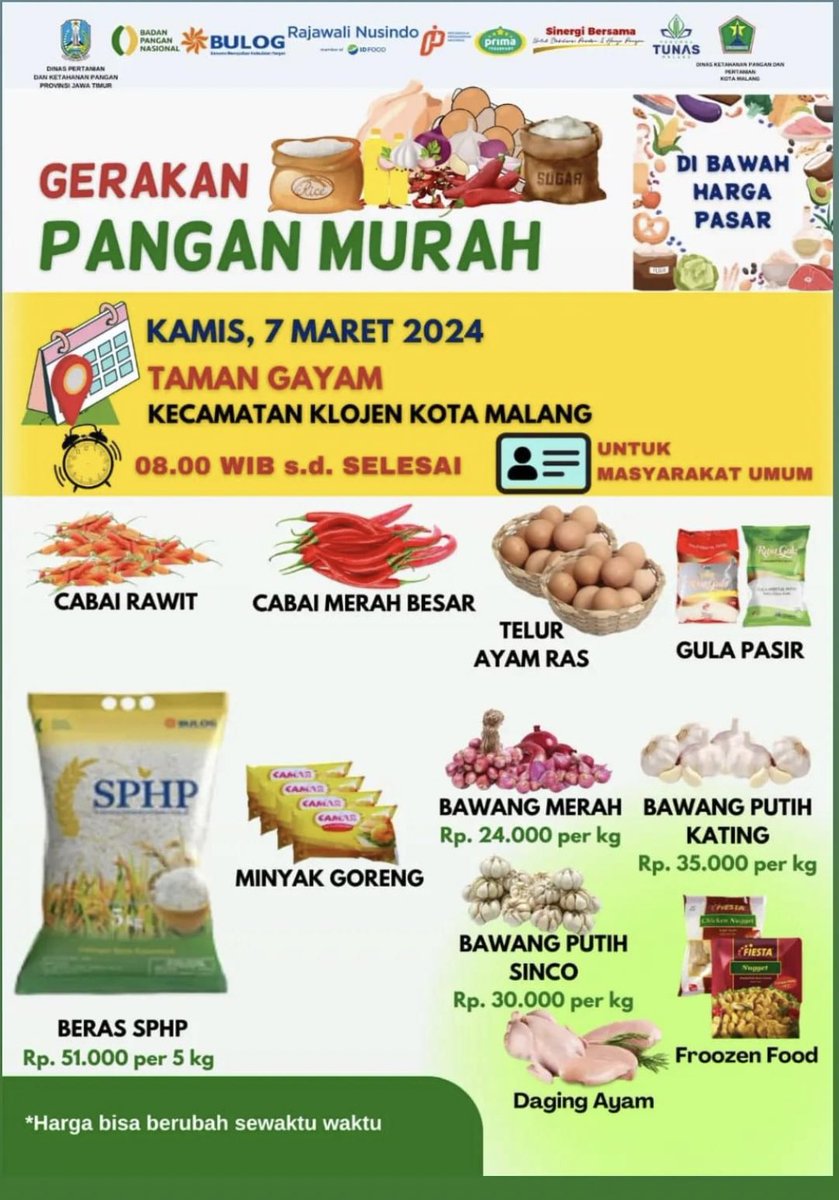 #pasarmurahmalang hari ini.