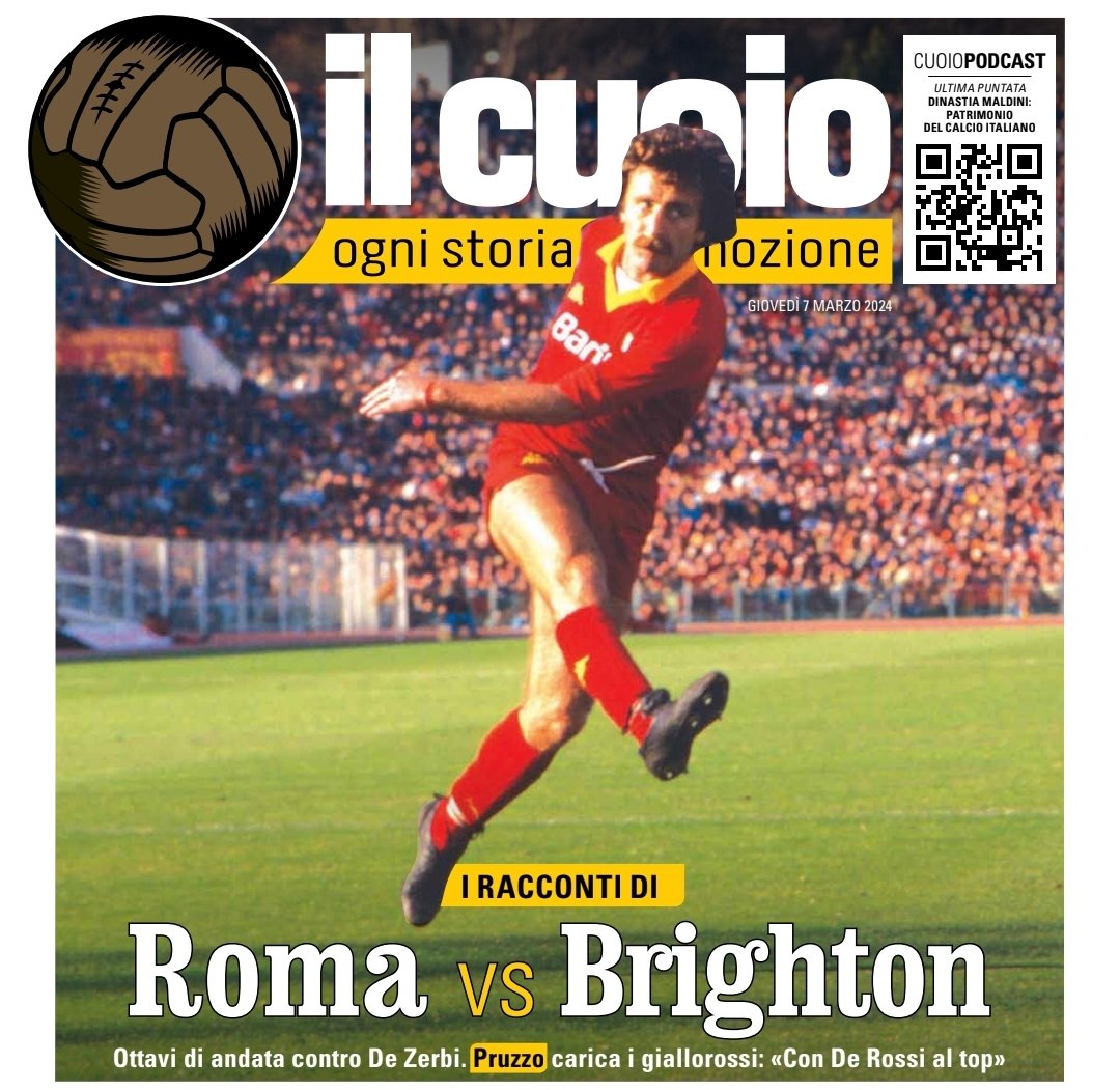 All'interno del #CorrieredelloSport di giovedì storie e interviste legate alla partita di #EuropaLeague #romabrighton. Il mio pezzo ripercorre i precedenti tra la Roma e l'allenatore dei Seagulls Roberto De Zerbi
#ilcuoio