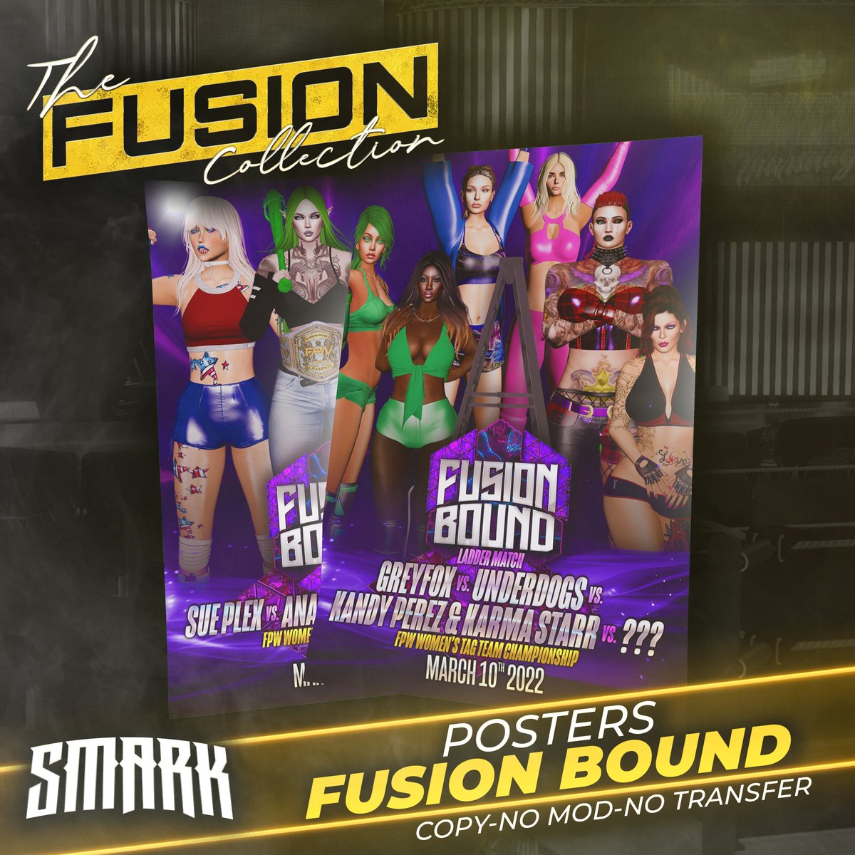 In honor of the 3 year anniversary of <a href="/FusionProSL/">Fusion Pro Wrestling</a>, we've added 50+ items to The Fusion Collection!

Almost every Nendoroids, All Stars and Poster Set is available. 

Plus a special never seen before  Fusion Bound logo T-Shirt

Grab them @ maps.secondlife.com/secondlife/Spi…