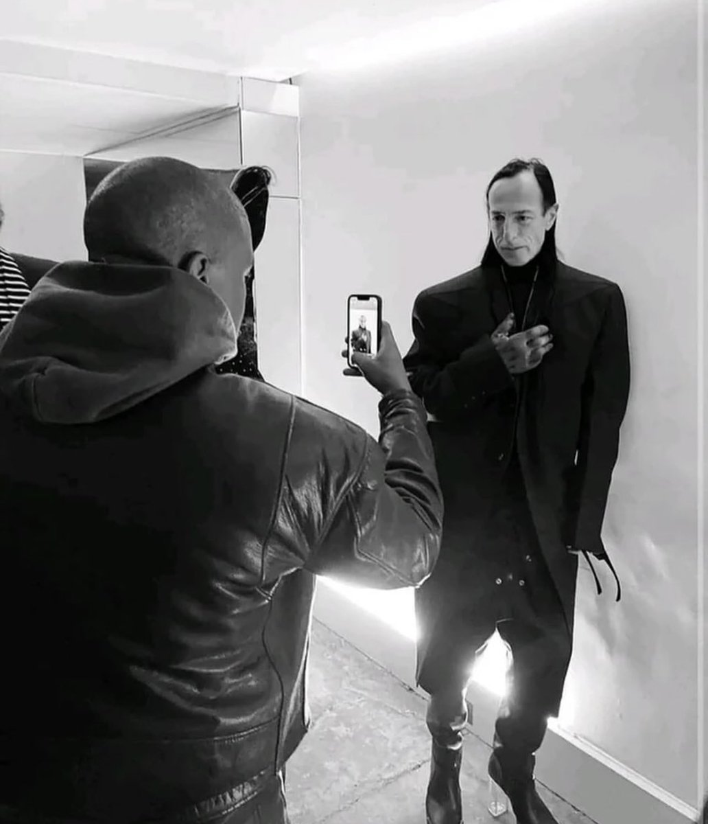 HardestFitPics's tweet photo. YE &amp; Rick Owens https://t.co/92rqV40Age