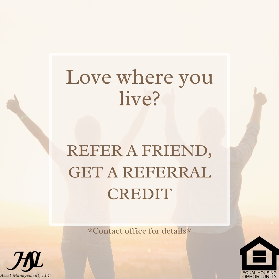 🌟 Love where you live? Refer a friend to Camino Seco Village and enjoy a referral credit! 🏡

✨ From modern amenities to a vibrant community, share the joy of living at Camino Seco. Your referral, your reward! Contact our office for more details. 🎁

#ItsAboutCommunity...