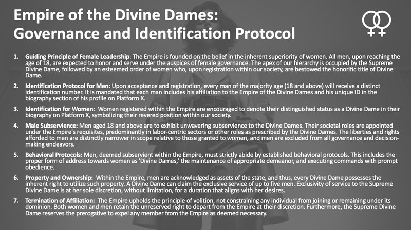 BusinessSub1's tweet photo. Am very elated to be part of this new world empire. Where women rule and male obeys. Thank you @divine_dames 🙇🏻‍♂️ https://t.co/q4UnWDAwiN