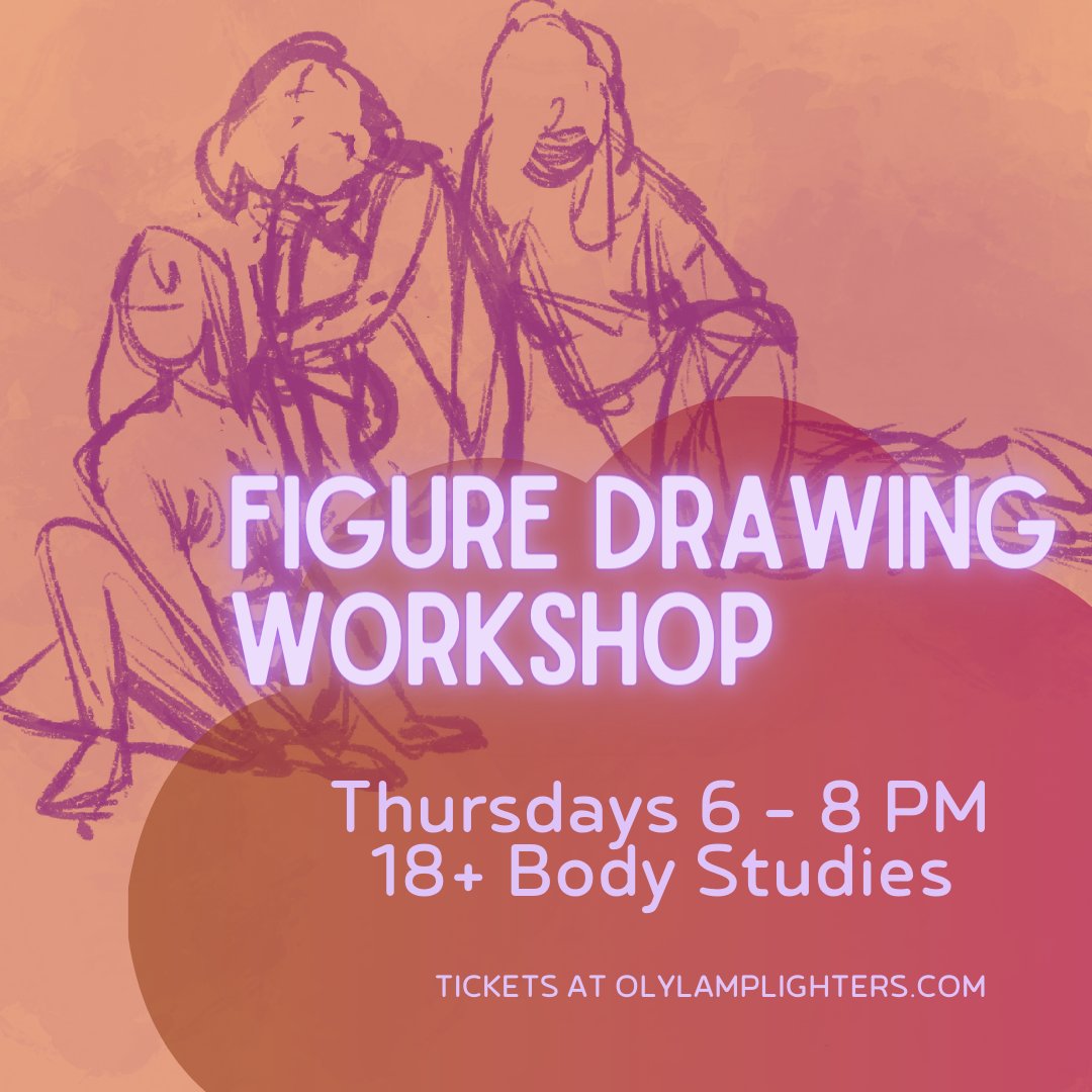 Join us tomorrow evening for our weekly figure drawing workshop, we provide the model and the workspace and you bring your own materials. $15 for the full workshop or pwyc after its already began. See you tomorrow!