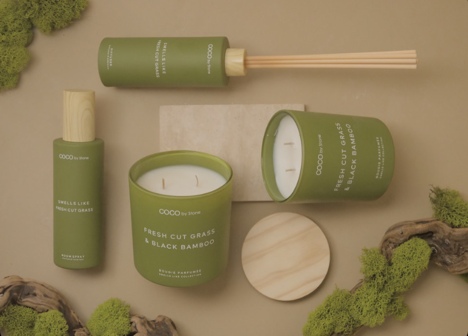 StoneCandles's tweet image. Step into a world of freshness with our &apos;Fresh Cut Grass &amp;amp; Bamboo&apos; collection. Embrace the invigorating scents of nature that linger in every corner. 🌿✨ #FreshnessUnleashed #NaturalScents #CocoByStone #StoneCandles