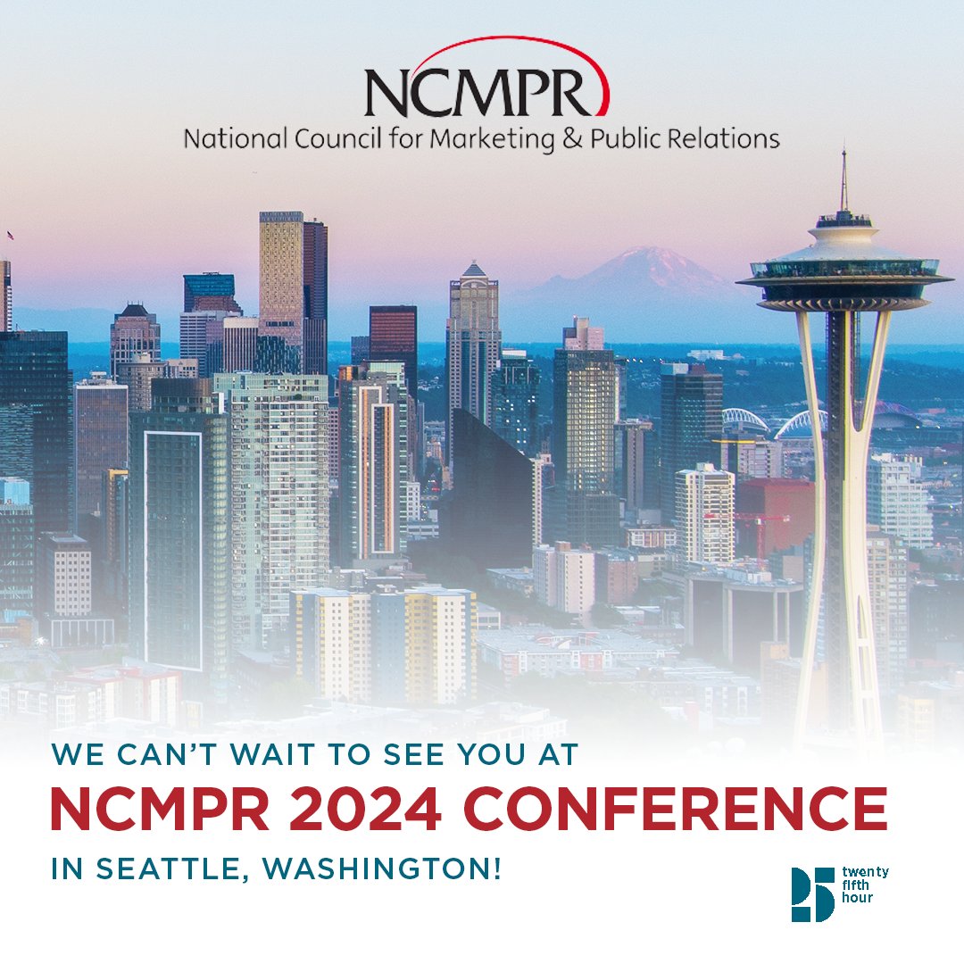 Sr. Director of Marketing & PR Dewey Price and Sr. Director of Web Services Grant Hubbell head to the NCMPR National Conference next week. We wonder what kind of fun they have in store for everyone in the Emerald City? 🤔 #25comm