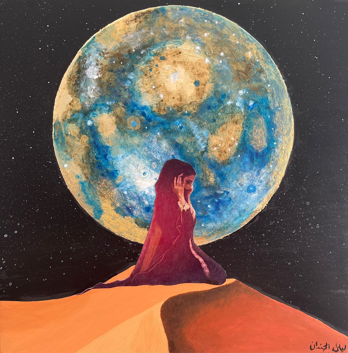 arabnews's tweet photo. #Saudi artist @LailaJindan is not shy about using bold colors and an expressionist style in her paintings and collages as she attempts to interpret the country’s heritage and transformation https://t.co/0NbTTL5R0q https://t.co/5kZzilx4Ta