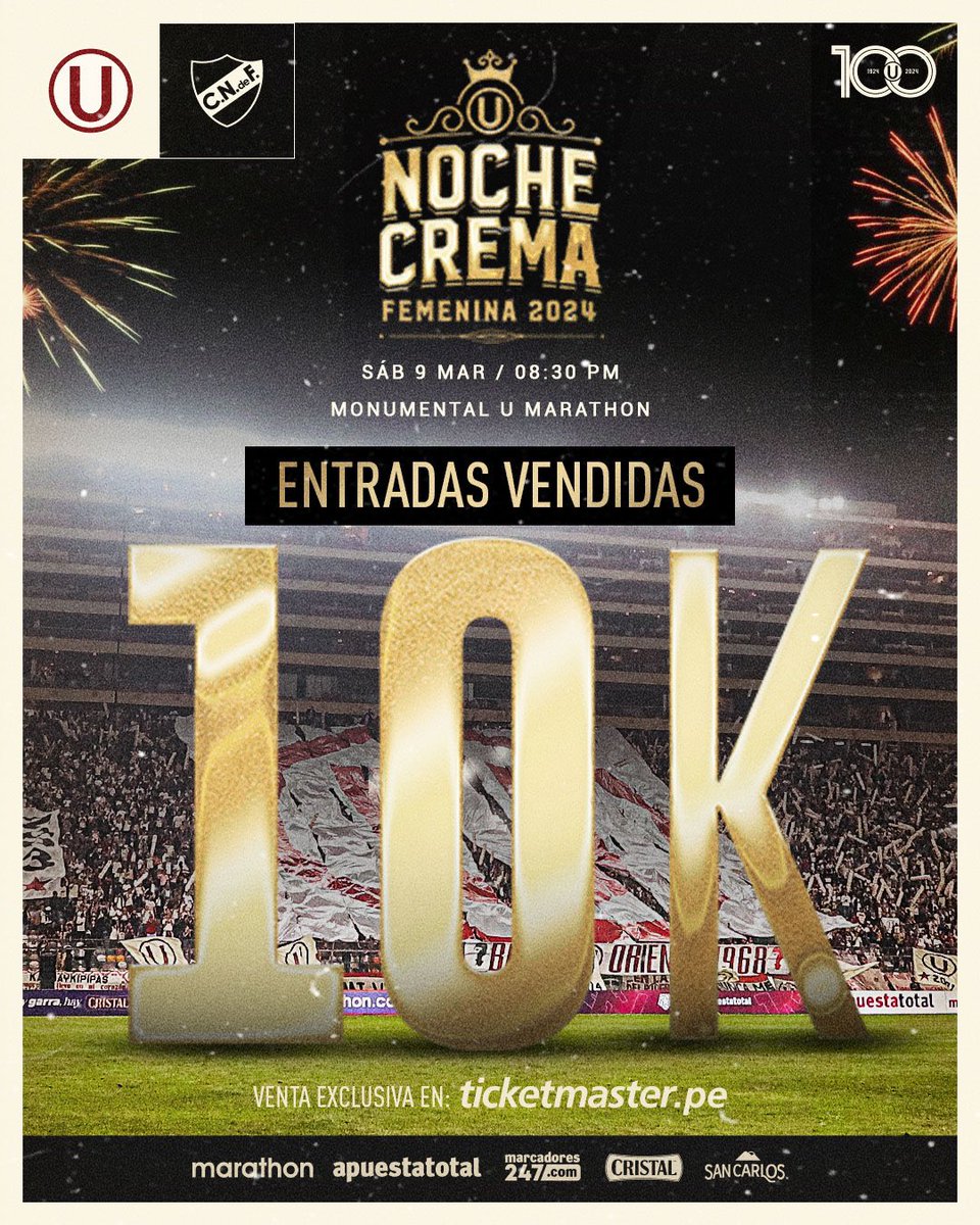 FutFemeninoU's tweet photo. 𝗦𝗶𝗲𝗺𝗽𝗿𝗲 𝗱𝗲 𝗹𝗮 𝗺𝗮𝗻𝗼 𝗰𝗼𝗻 𝗻Ⓤ𝗲𝘀𝘁𝗿𝗮𝘀 𝗟𝗲𝗼𝗻𝗮𝘀 🫶

Ya son 10 mil los asistentes confirmados para la primera Noche Crema Femenina de la historia. 

👉 ¡Este sábado a alentar en familia! ▶️ https://t.co/32A9It7ZUd

#NocheDeCamp10nas
#VamosLeonas https://t.co/Pb9vJpDJrm