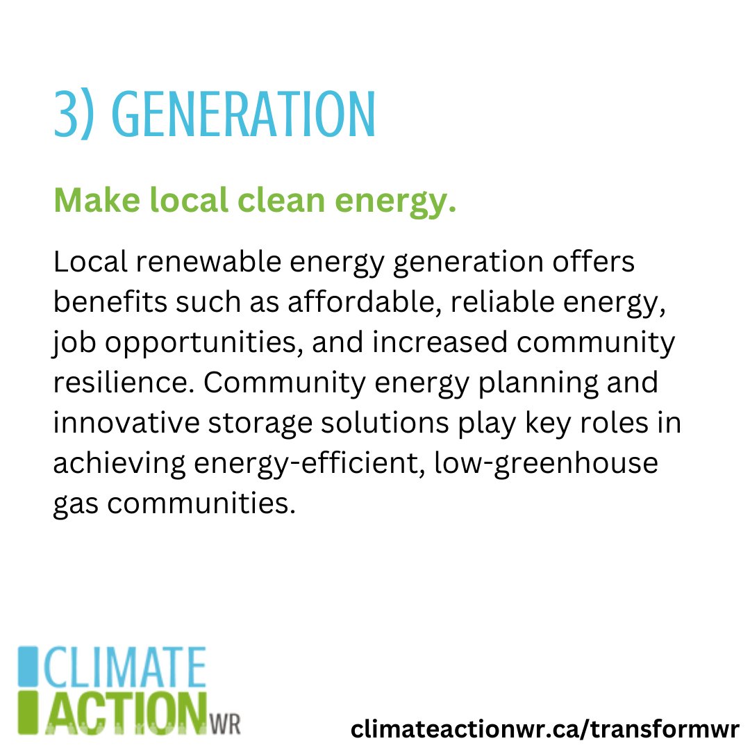 Today is World Energy Efficiency Day. ⚡ Transforming Waterloo Region's energy usage involves using less energy, prioritizing electrification, and promoting local clean energy generation. What are some things you do to use less energy and be more energy efficient?