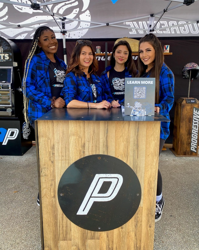 assistmarketing's tweet photo. Daytona Bike Week has shifted into high gear with team #progressive! 🏍️💥Make sure you come see us at both the speedway and J&P Cycles locations!
#TeamAssist #BrandAmbassadors #PromoStaff #PromoLife #ExperientialMarketing #EventStaffing #EventManagement #daytonabikeweek https://t.co/CJapn5QtW9