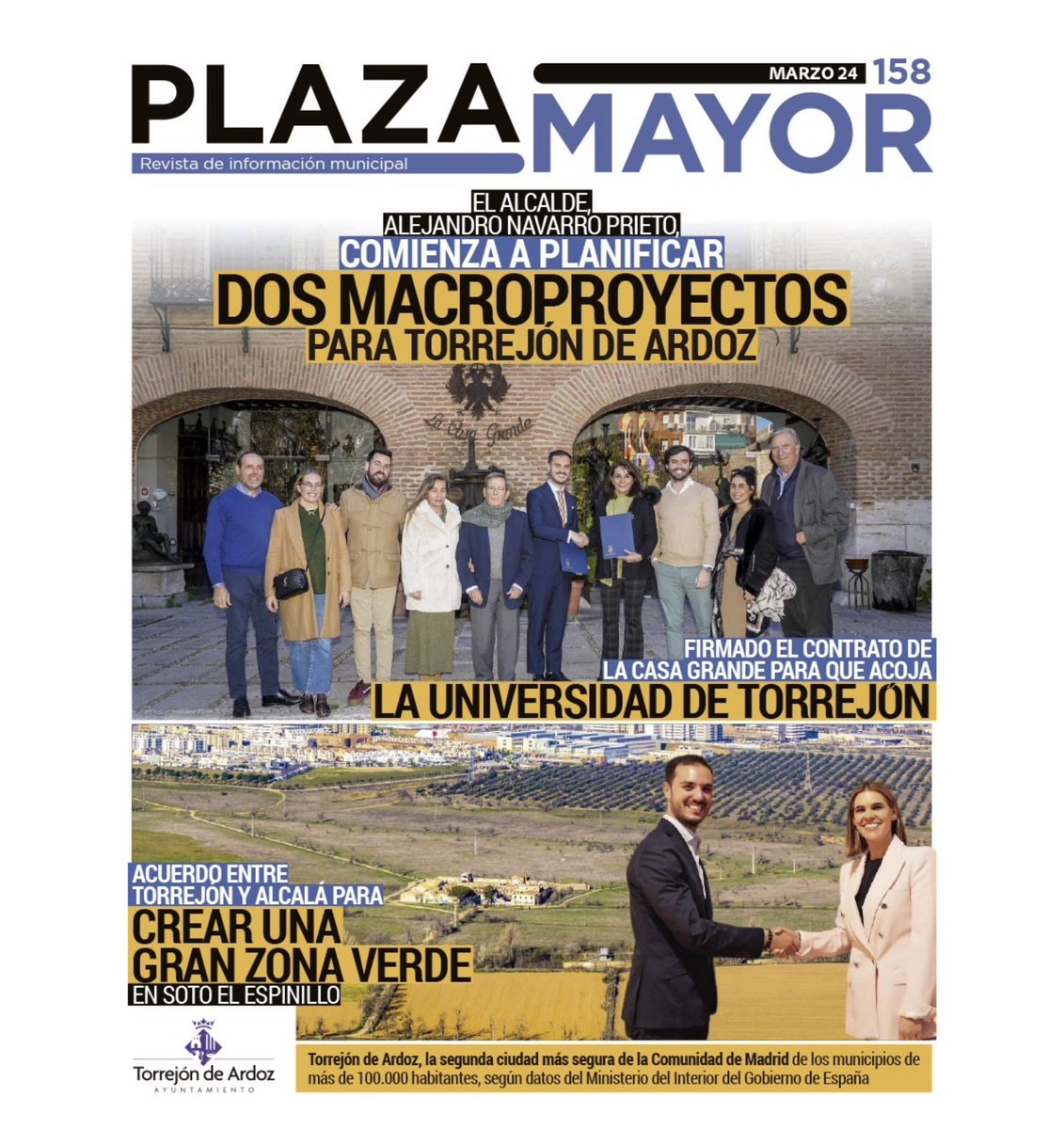 torrejoncultura's tweet photo. 📍Ya está disponible el número del mes de marzo de la revista municipal Plaza Mayor con toda la información sobre #TorrejónDeArdoz en donde destaca el comienzo de la planificación de dos macroproyectos en la ciudad https://t.co/miuq7IZQwy