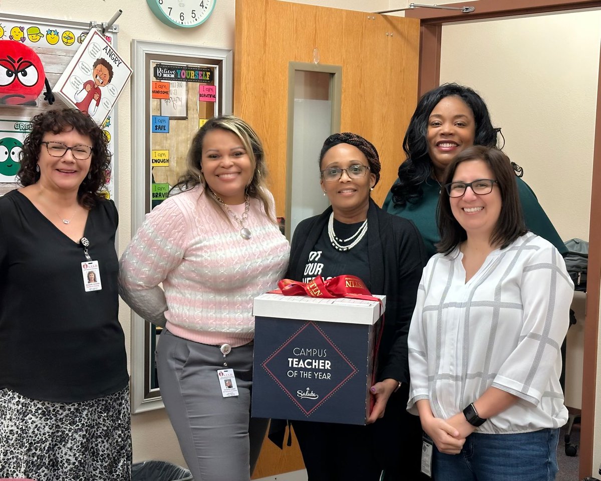 As a novice teacher at Houston Elementary, I aspired to be as great as Samara Davis. Many lives have been made better because of <a href="/sdavisGT/">Samara Davis</a>, and I still aspire to be as great as she is. Delivering her ToY box was a pleasure! <a href="/GTGrizzlyBears/">Guerrero Thompson Elementary</a>