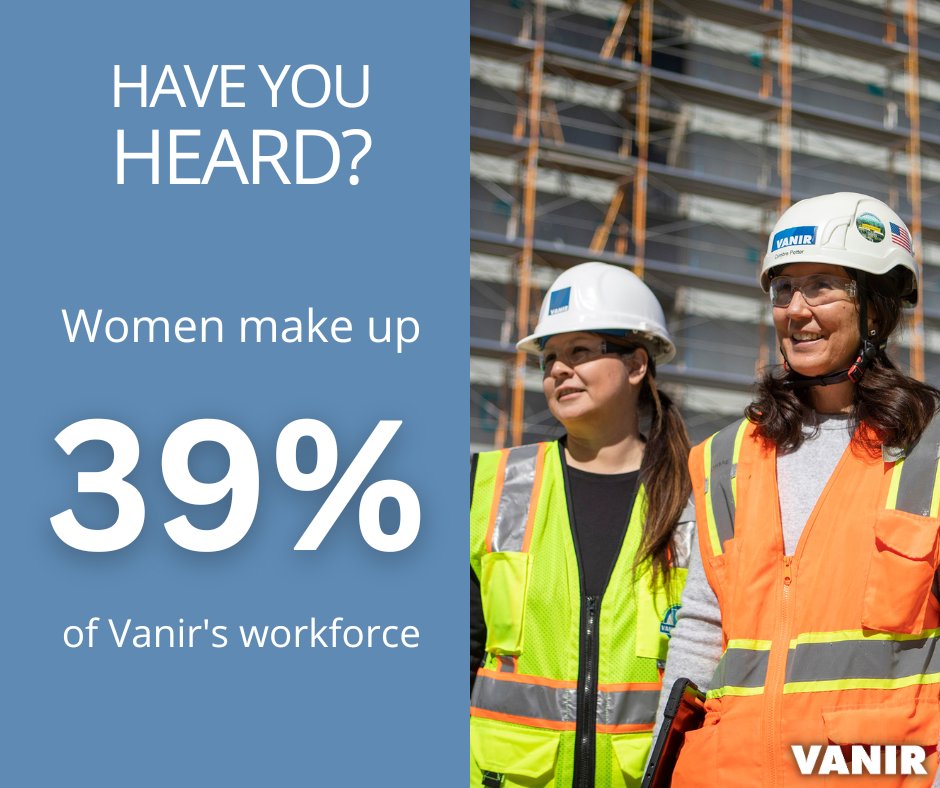 VanirCM's tweet photo. Did you know that women currently make up just 10.9% of the nation’s construction workforce? #WeAreVanir is proud to be an industry leader with 39%! #WicWeek24 #KeystotheFuture #26YearsofWicWeek #IWD #WomeninConstruction #WomeninTrades https://t.co/Nkg2rT72W9