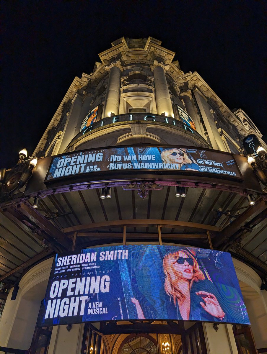 Absolutely LOVED @OpeningNightUK! Well done @rufuswainwright, what a musical you've created 🤩 And such an absolute star performance from @Sheridansmith1. I cannot wait to go again!