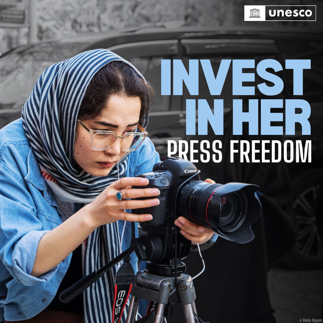 UNESCO's tweet photo. #DYK that 73% of women journalists face online violence in their line of work?

#InvestInWomen goes beyond finances; it's a commitment to women's right to equality &amp; safety in societies.

Ahead of #InternationalWomensDay, join us: https://t.co/dC03E7nXix #IWD2024 https://t.co/osFwjHJTLH