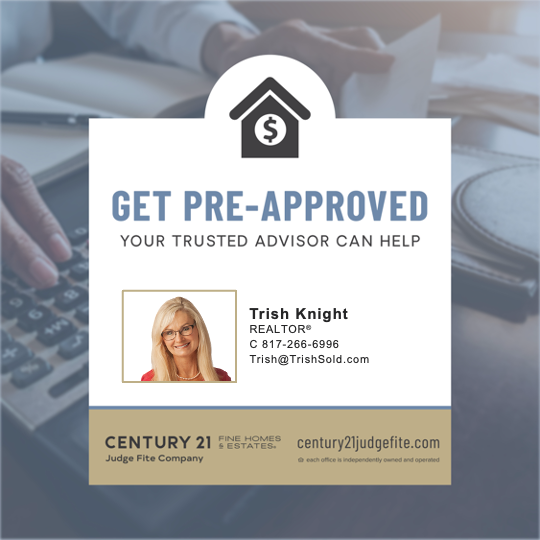 I can help connect you with a mortgage lender to get pre-approved and start the journey to find #whereyoufeelathome this year.  🏠

Call me to get the pre-approval process started 📱817-266-6996

#mortgage #lender #preapproved #trishknightrealtor #trishknight #sellersagent